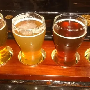 I was so excited I drank one of the flight samples prior to taking a picture...oops