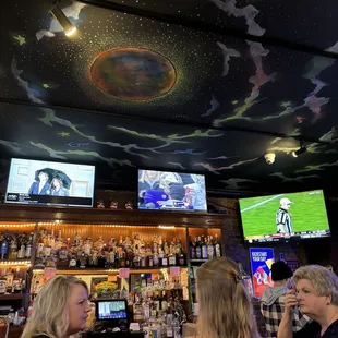 Bar with TVs