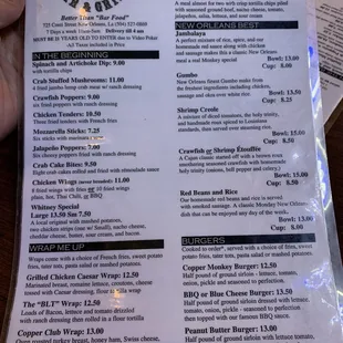 Menu as of 07.08.2021