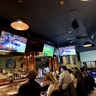 The view behind us along the bar