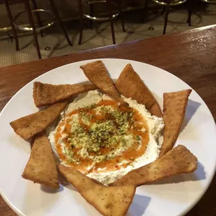 Bee sting whipped feta dip