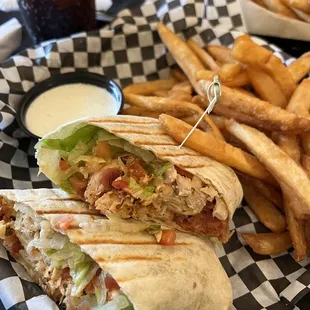 Chicken bacon wrap!