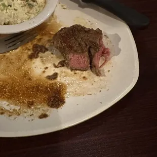 Filet (what was left of it)!! Fantastic cut of meat