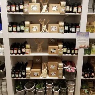 Huge selection of lotions, soaps, and scents.