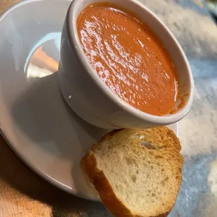 Rustic Tomato soup!fresh soup daily !