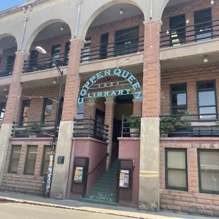 Around the corner from parking