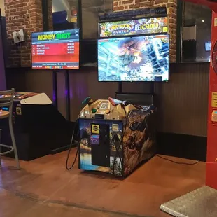 a man playing a video game