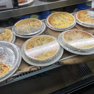 Nice quiche selection to go along with the great coffee and tea we got.