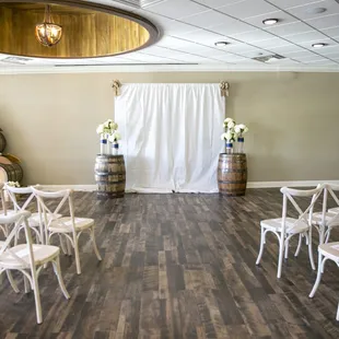 Rustic Bourbon Barrel Ceremony