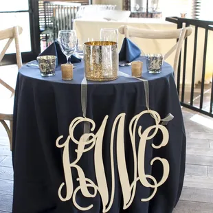 Monogram Sweetheart Table