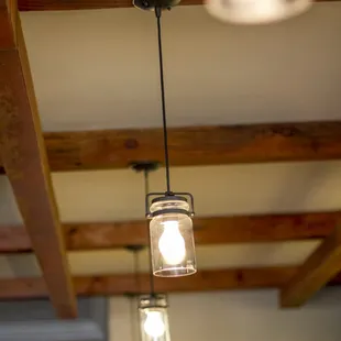 Reclaimed Wood Bar Lighting
