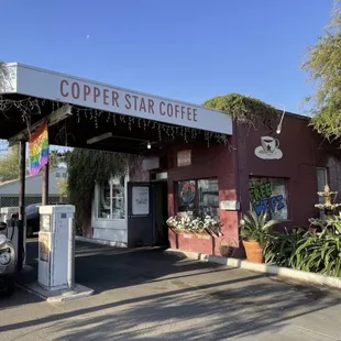 Drive thru area of the shop