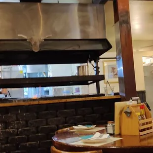 a view of the kitchen