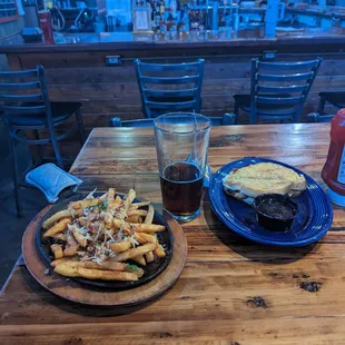 French onion grilled cheese &amp; fries