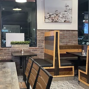 Inside restaurant