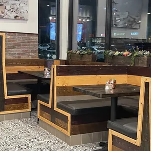 Inside restaurant