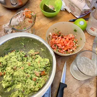 Perfecting our guacamole!