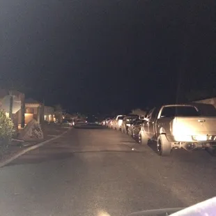 No parking until you hit the bottom of the street....