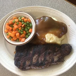 12 oz steak dinner