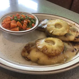 One of our specials that are popular is the Hawaiian chicken