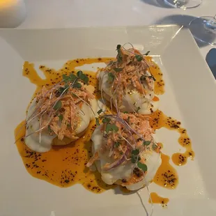 a plate of food on a table