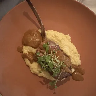 Lamb with mole sauce
