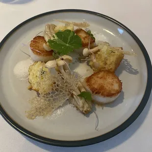 a plate of food on a table