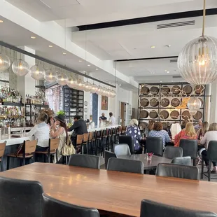 people sitting at the bar