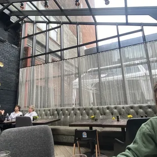 outside area of restaurant