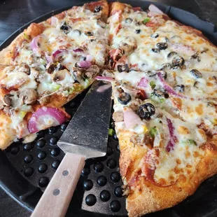 pizza, food