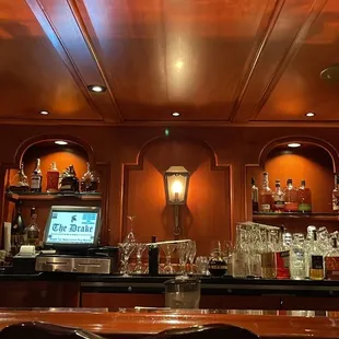 the bar