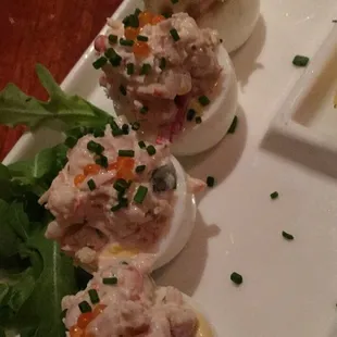Lobster Deviled Eggs