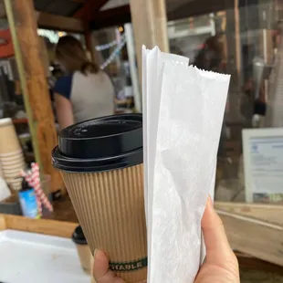 Soy latte and ginger molasses cookie