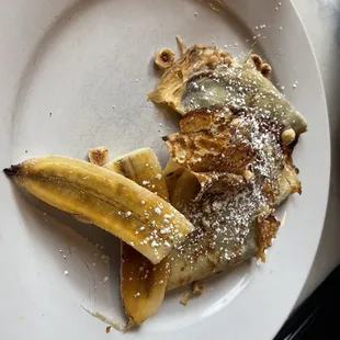 Delicious Nutella, banana crepe