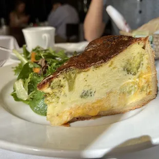 Coquette has the best quiche in the world ( today&apos;s quiche du jour is Broccoli and smoked cheddar )