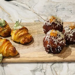 Escargot &amp; Potato Beignets