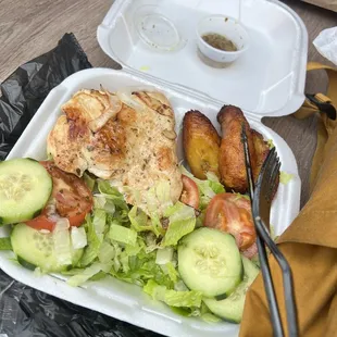 Grilled chicken platter