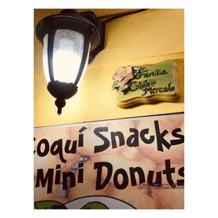 a sign for a donut shop