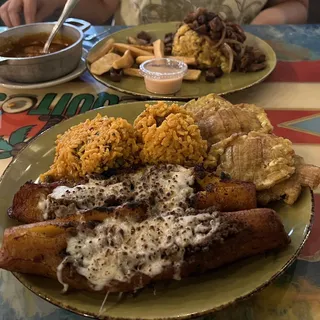 Mofongo con Carne Frita