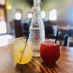 Red Sangria and Peach Sangria