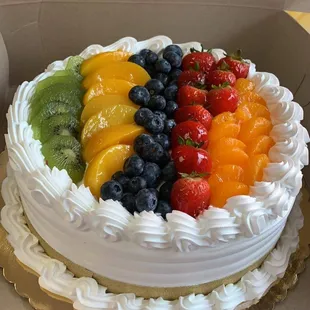 Custom order: Tres Leches Cake with fruit