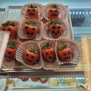 Pumpkin strawberries.