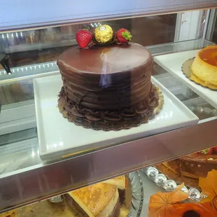 Chocolate cake.