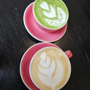 Iced Matcha Lattes