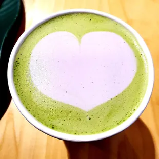 Matcha Ube Latte