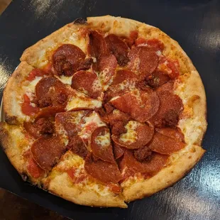 Pepperoni pizza with &apos;Nduja