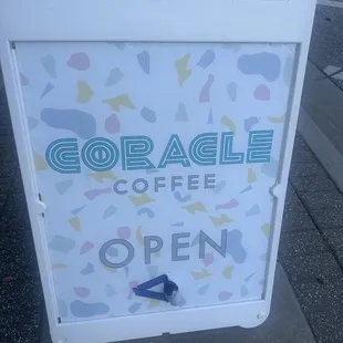 Sign outside