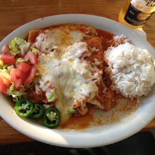 The chicken enchiladas are my favorite.