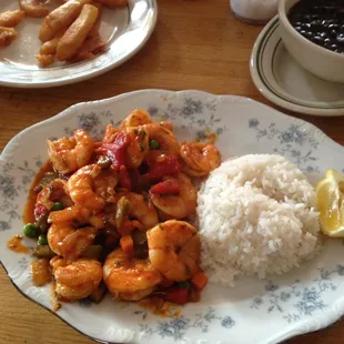 Camarones al Corado.