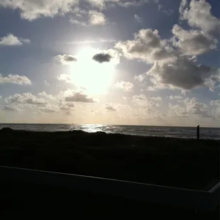 View from the boardwalk landing where I had coffee in the morning. It was just steps from our condo .